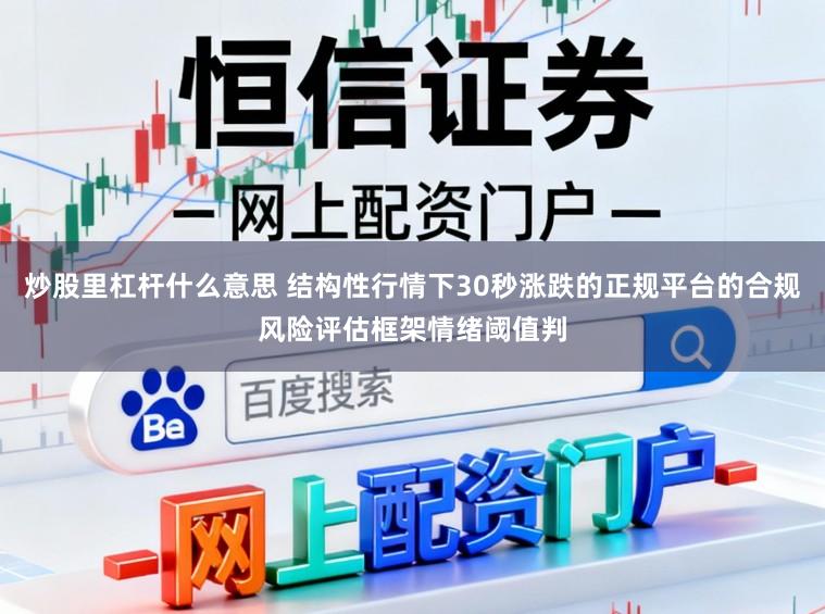 炒股里杠杆什么意思 结构性行情下30秒涨跌的正规平台的合规风险评估框架情绪阈值判